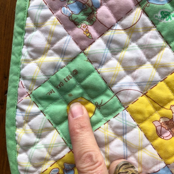 Vintage Cabbage Patch sleeping Bag 1980s doll size bedding blanket - Picture 8 of 12